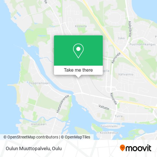 Oulun Muuttopalvelu map