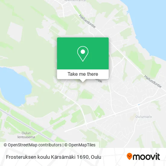 Frosteruksen koulu Kärsämäki 1690 map