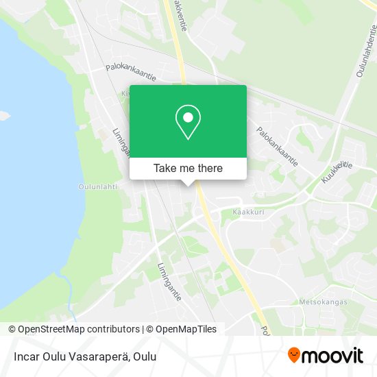 Incar Oulu Vasaraperä map