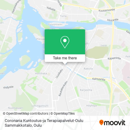 Coronaria Kuntoutus-ja Terapiapalvelut-Oulu Sammakkotalo map