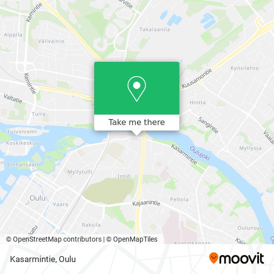 How to get to Kasarmintie in Oulu by Bus?