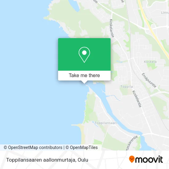 Toppilansaaren aallonmurtaja map