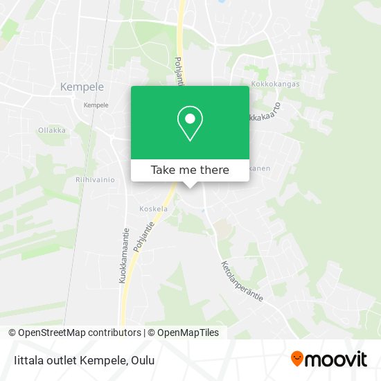 Iittala outlet Kempele map