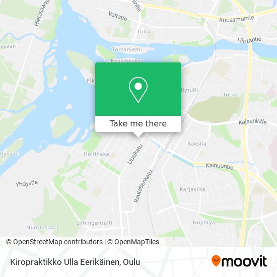 Kiropraktikko Ulla Eerikäinen map
