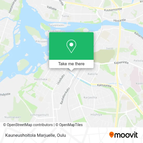 Kauneushoitola Marjuelle map