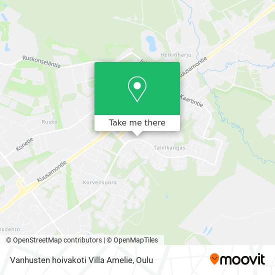 Vanhusten hoivakoti Villa Amelie map