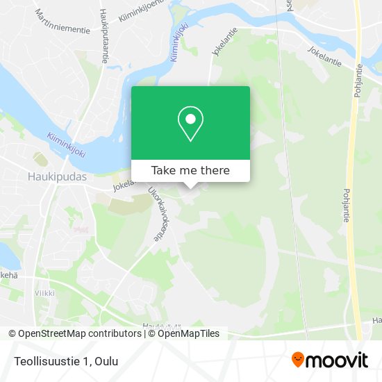 How to get to Teollisuustie 1 in Haukipudas by Bus?