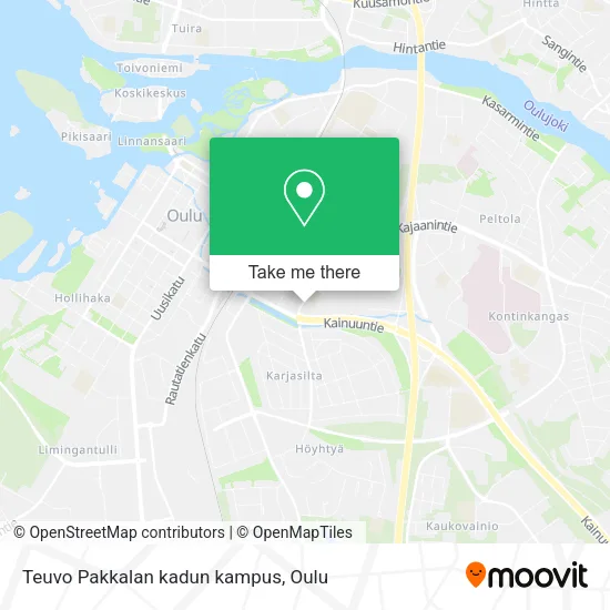 Teuvo Pakkalan kadun kampus map