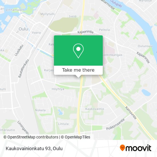 Kaukovainionkatu 93 map