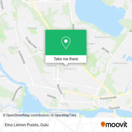 Eino Leinon Puisto map