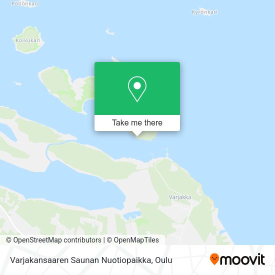 Varjakansaaren Saunan Nuotiopaikka map