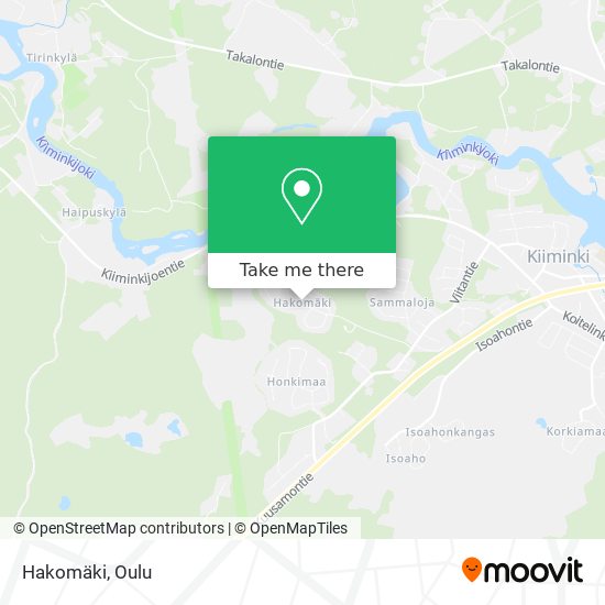 Hakomäki map