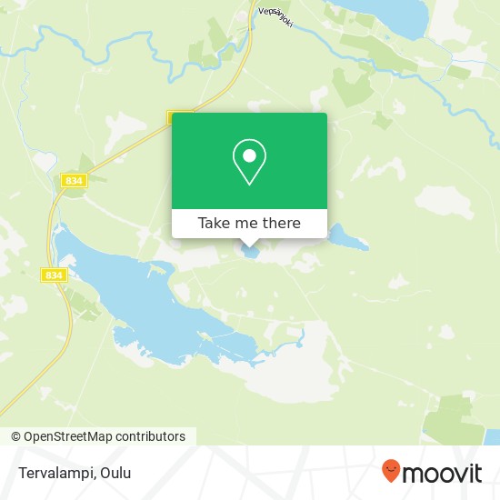 How to get to Tervalampi in Ylikiiminki by Bus?