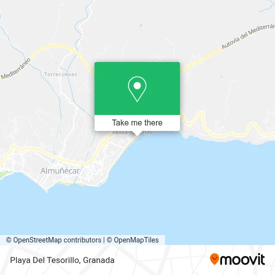 Playa Del Tesorillo map