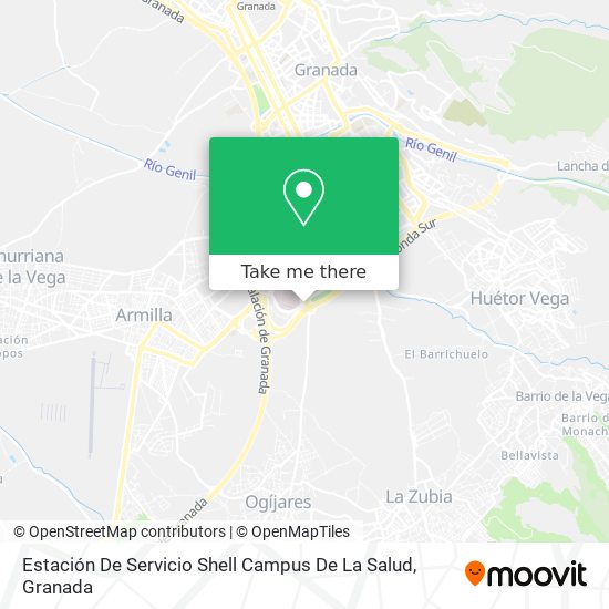 Estación De Servicio Shell Campus De La Salud map