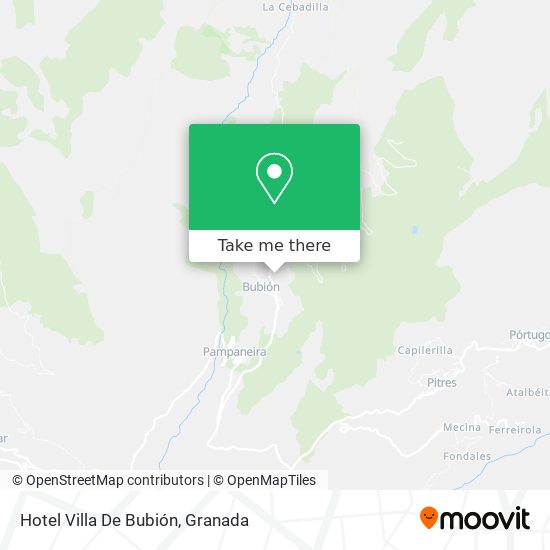 Hotel Villa De Bubión map