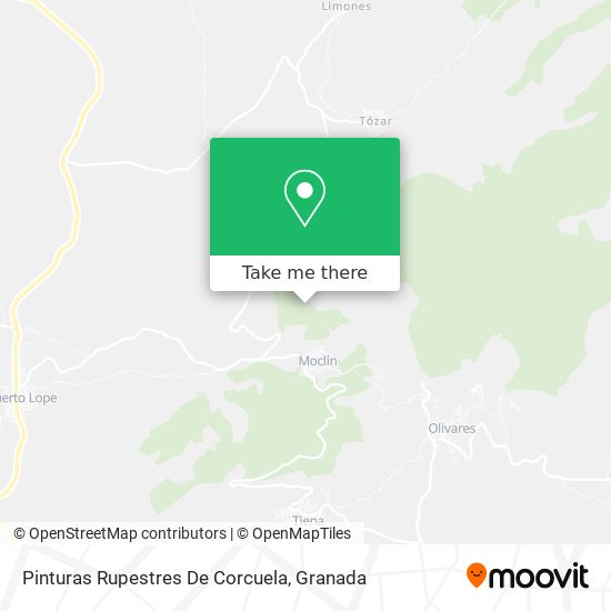 Pinturas Rupestres De Corcuela map