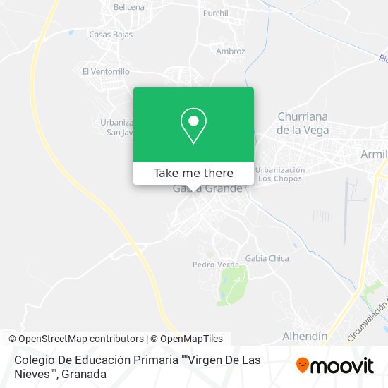 Colegio De Educación Primaria ""Virgen De Las Nieves"" map