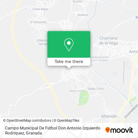 Campo Municipal De Fútbol Don Antonio Izquierdo Rodríquez map