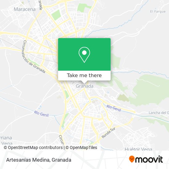Artesanías Medina map
