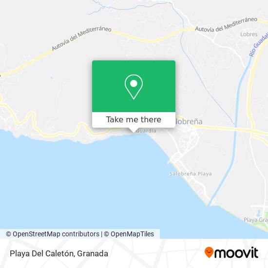 Playa Del Caletón map