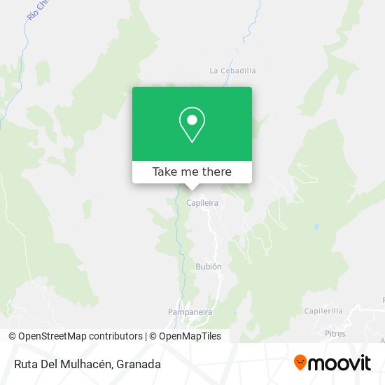 Ruta Del Mulhacén map