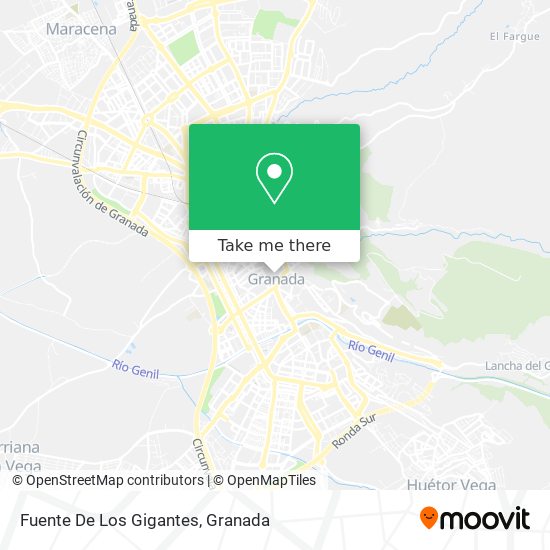 mapa Fuente De Los Gigantes