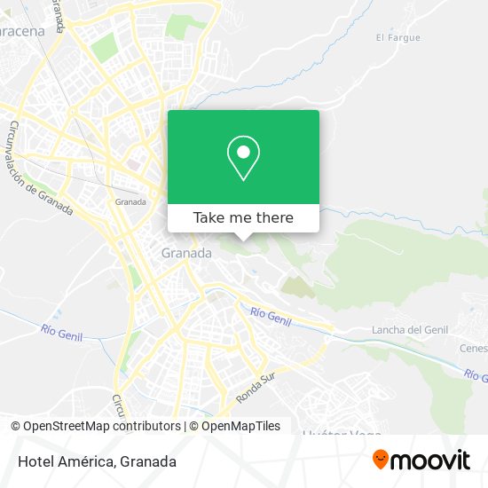 Hotel América map