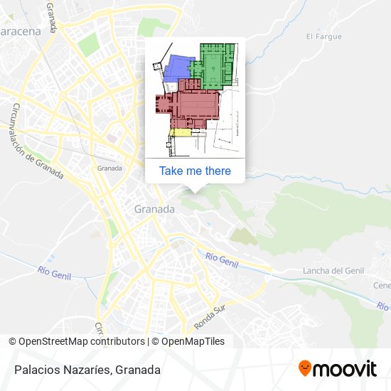 mapa Palacios Nazaríes
