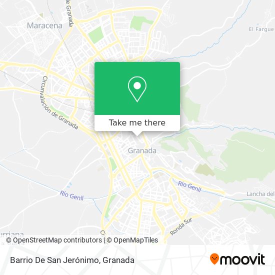 Barrio De San Jerónimo map