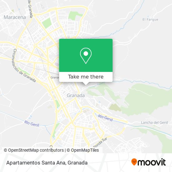 mapa Apartamentos Santa Ana