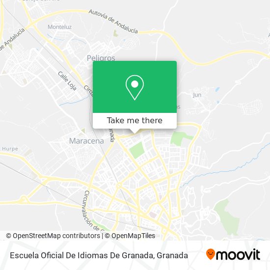 Escuela Oficial De Idiomas De Granada map