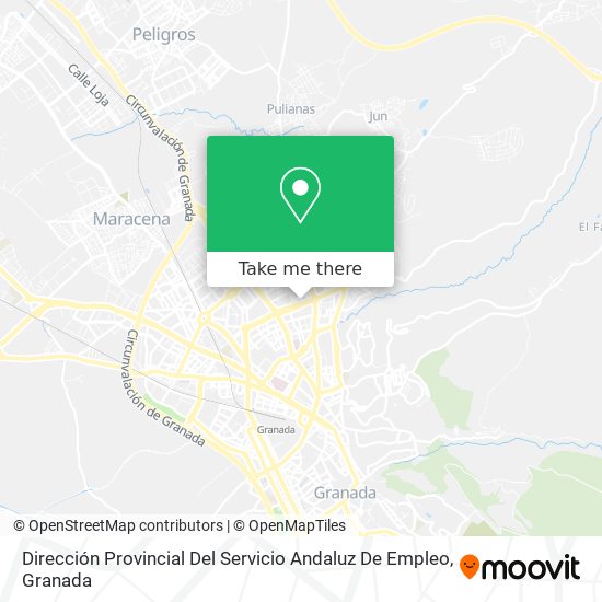 Dirección Provincial Del Servicio Andaluz De Empleo map