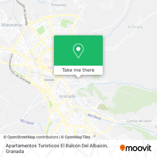 mapa Apartamentos Turísticos El Balcón Del Albaicín