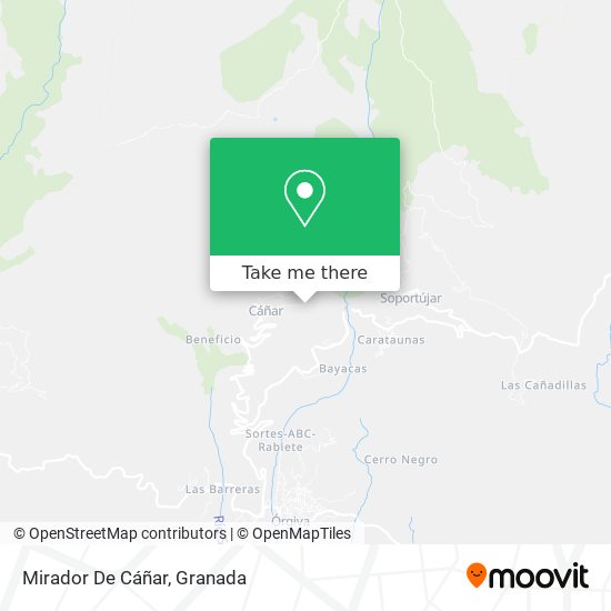 Mirador De Cáñar map