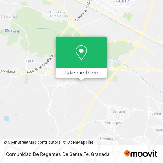 Comunidad De Regantes De Santa Fe map