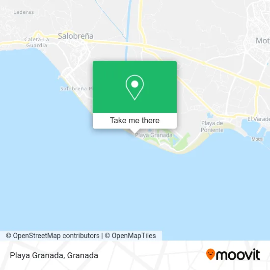 Playa Granada map