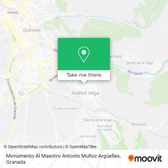 mapa Monumento Al Maestro Antonio Muñoz Argüelles