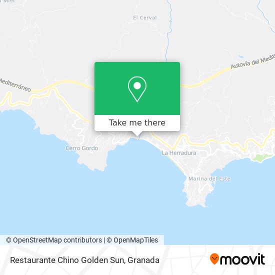 Restaurante Chino Golden Sun map
