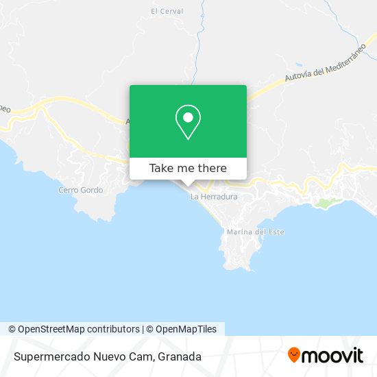 Supermercado Nuevo Cam map