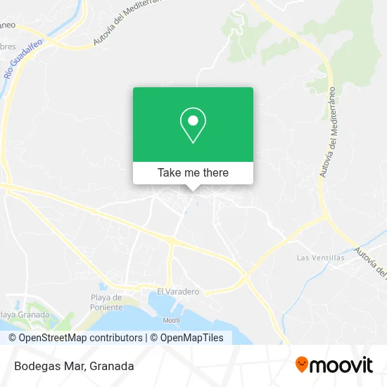 Bodegas Mar map