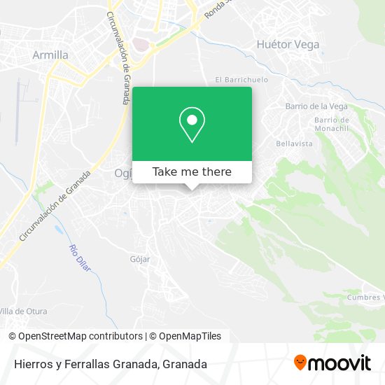 Hierros y Ferrallas Granada map