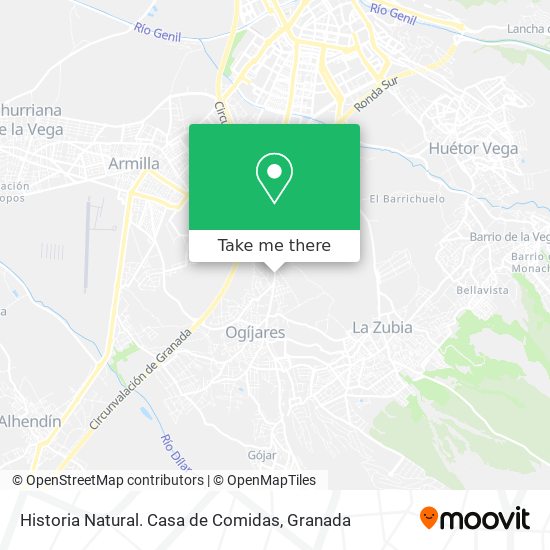 Historia Natural. Casa de Comidas map