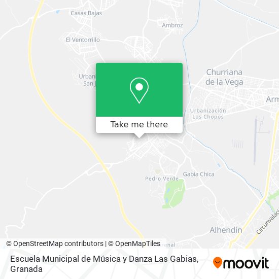 Escuela Municipal de Música y Danza Las Gabias map