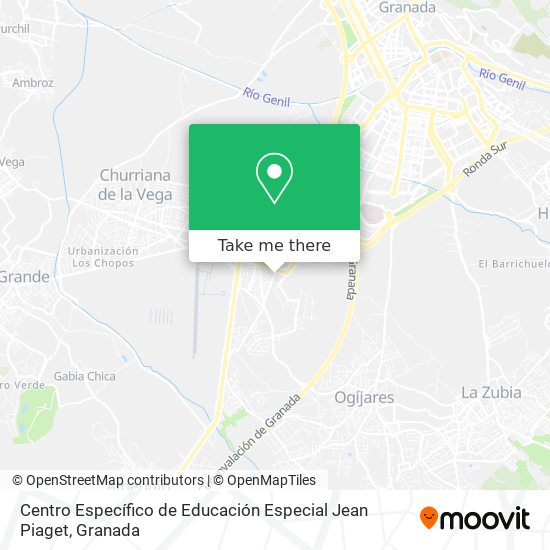 Centro Específico de Educación Especial Jean Piaget map