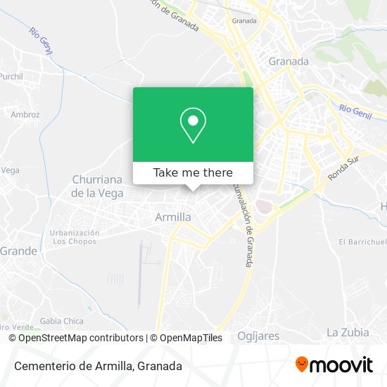 Cementerio de Armilla map