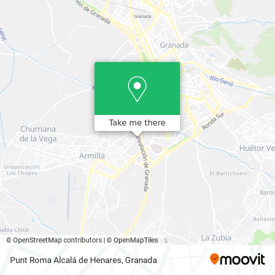 Punt Roma Alcalá de Henares map