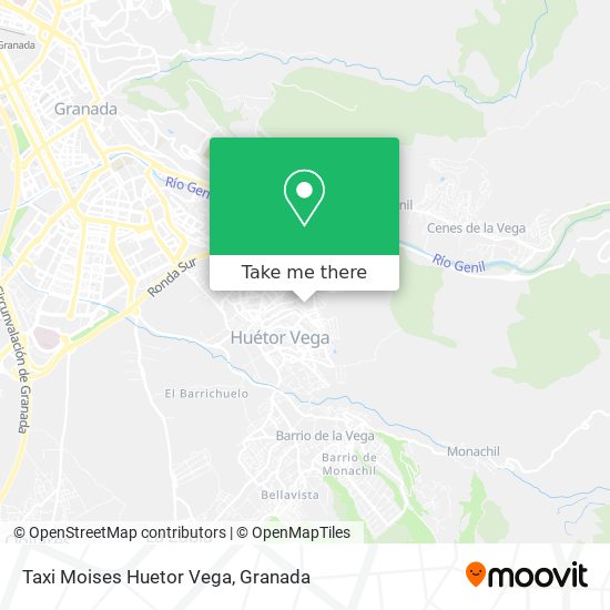 mapa Taxi Moises Huetor Vega