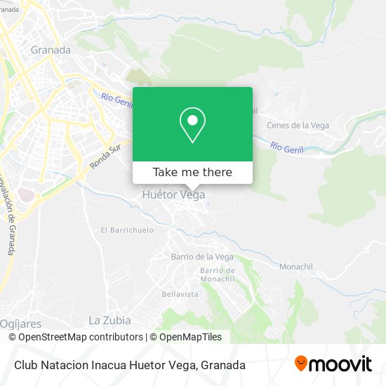 Club Natacion Inacua Huetor Vega map