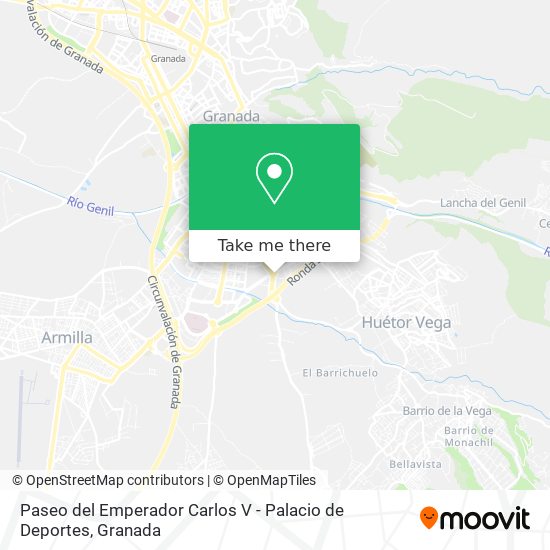 Paseo del Emperador Carlos V - Palacio de Deportes map